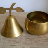Vintage brass pear