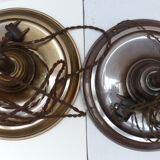 Pair of vintage e-readers with articulated arms