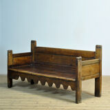 Antique walnut bench, Southern France / Northern Spain, 17th–18th century