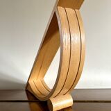 Lampe minimaliste en bois 1980