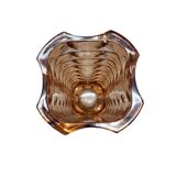 Vase vintage en verre pressé Rosaline