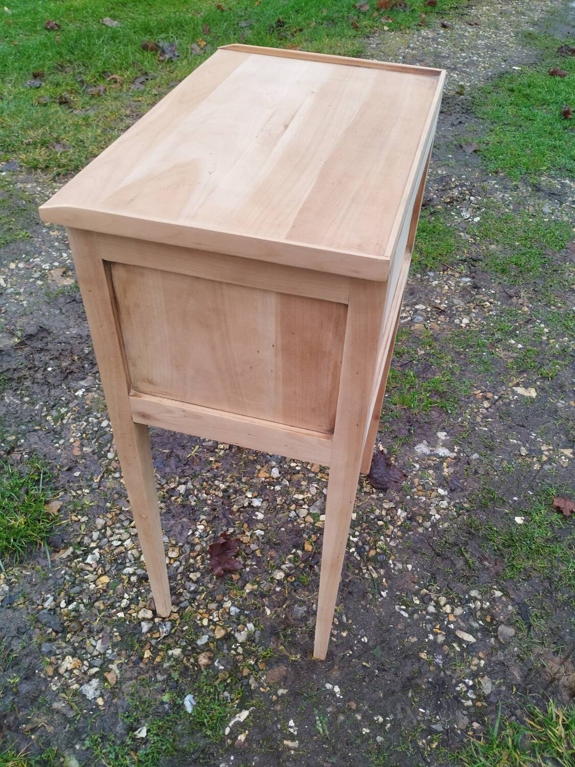 Pair of antique Louis XVI style bedside tables