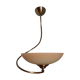 Ceiling lamp of brand c.v.l. model cogolin glass and brass