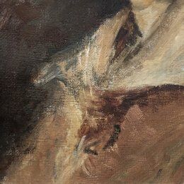 Tableau ancien "Portrait de femme 1935"