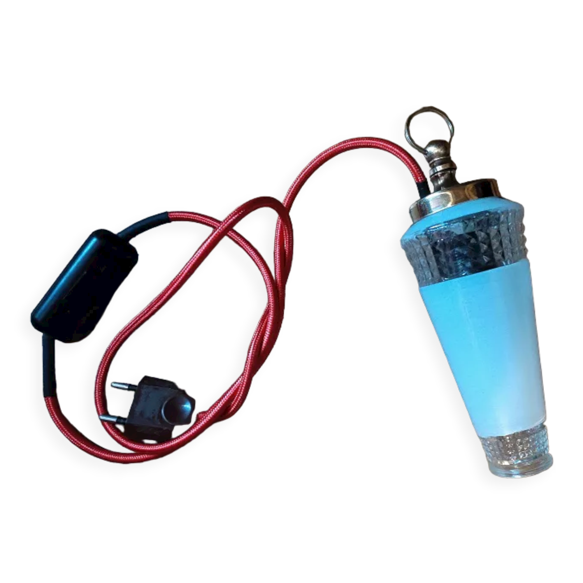 Walker lamp lampshade tulip glass diamond tip