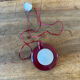 Burgundy ceramic lamp base