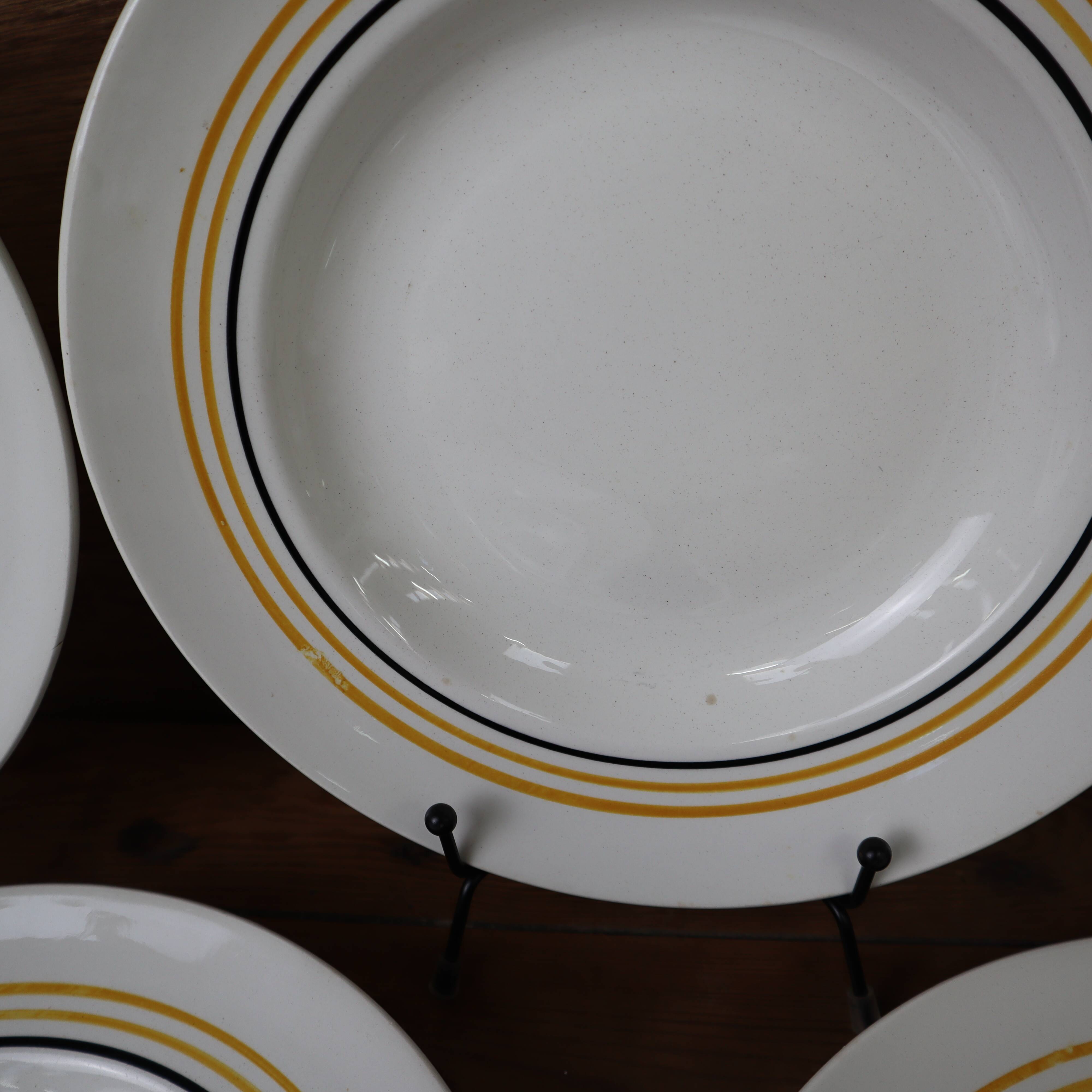 Set of 6 Moulin des Loups soup plates