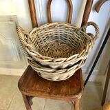 Pair of rattan baskets