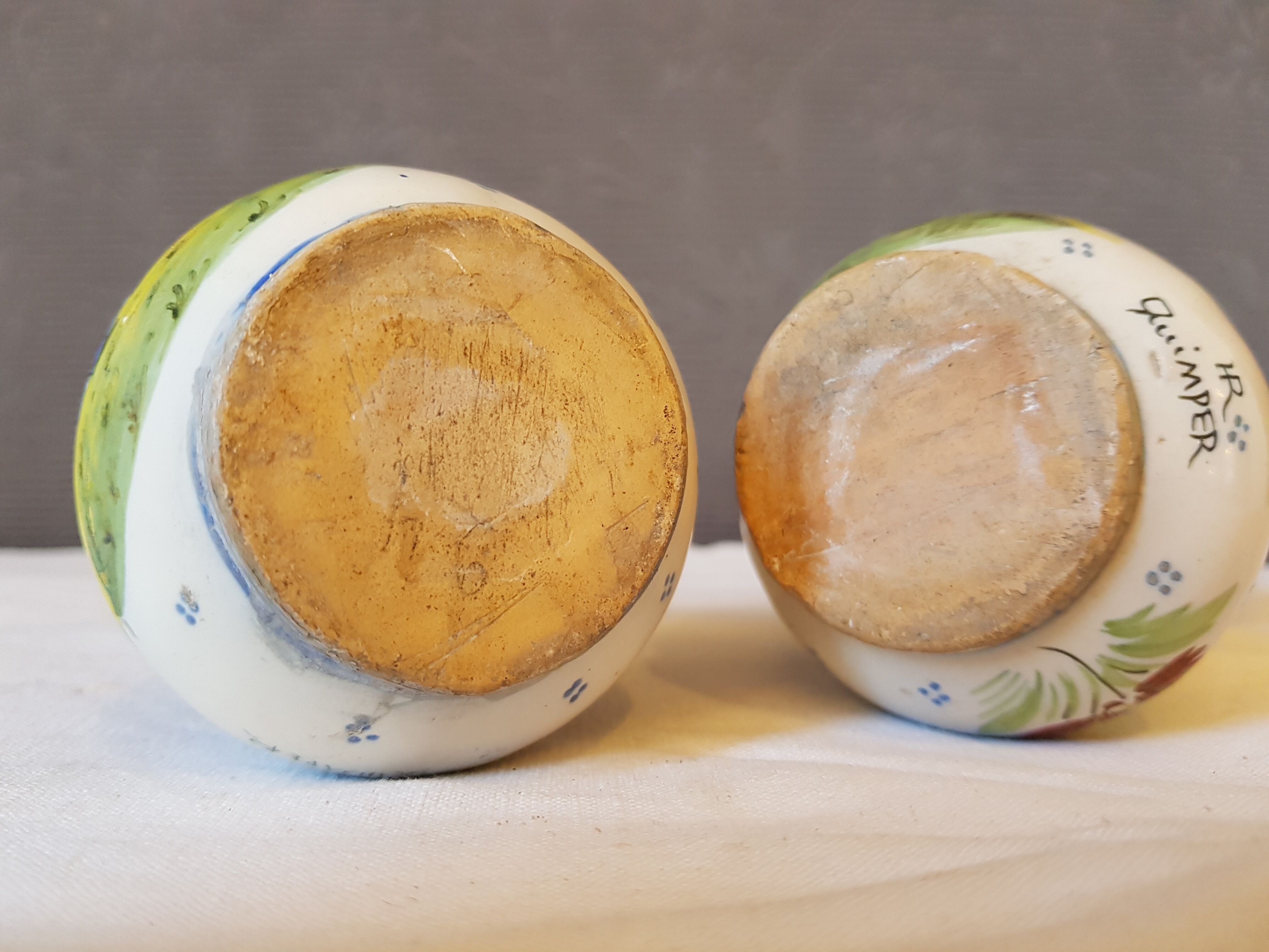 Paire de vases faience Quimper