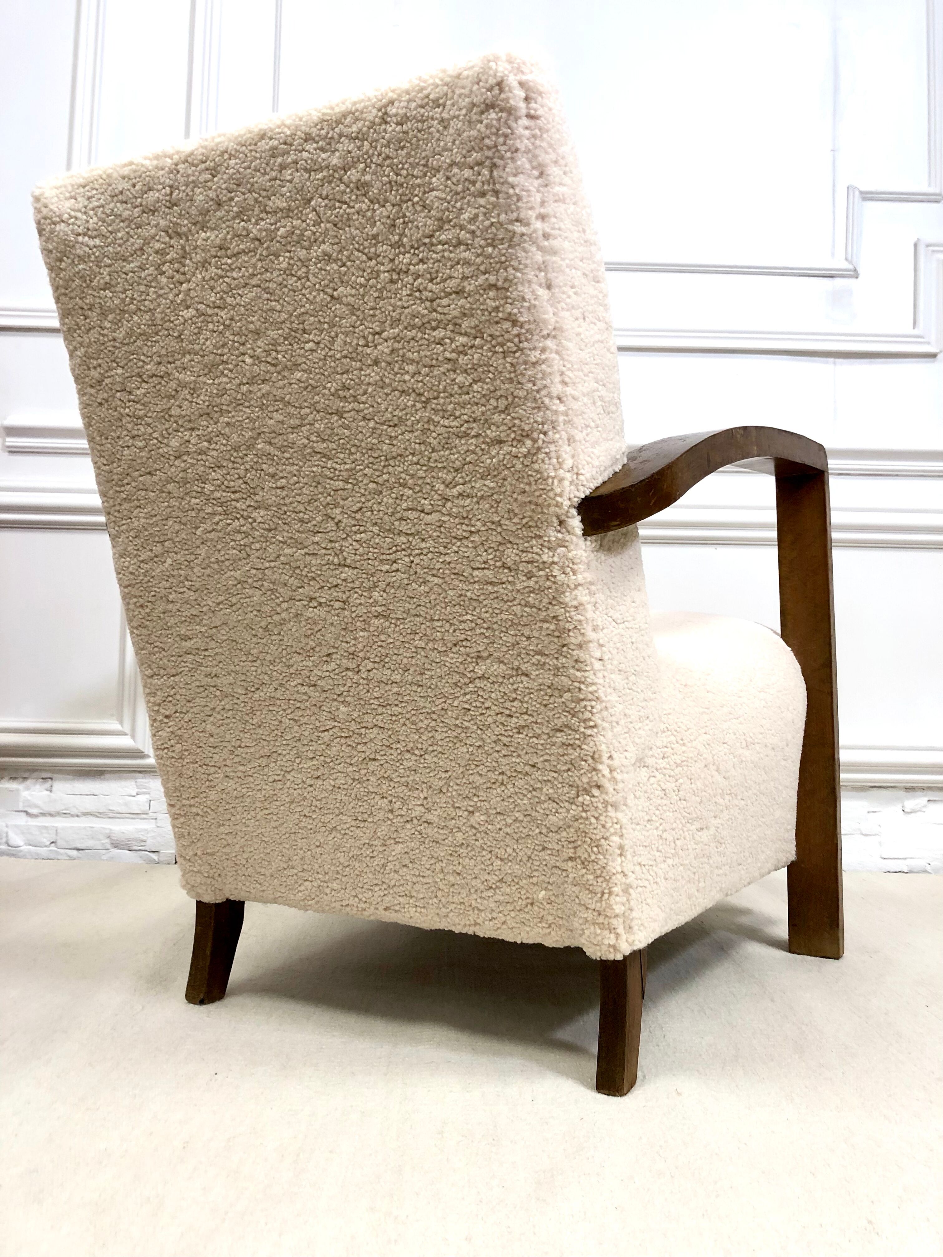 Restored art deco armchair