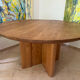 Round table made of solid oak