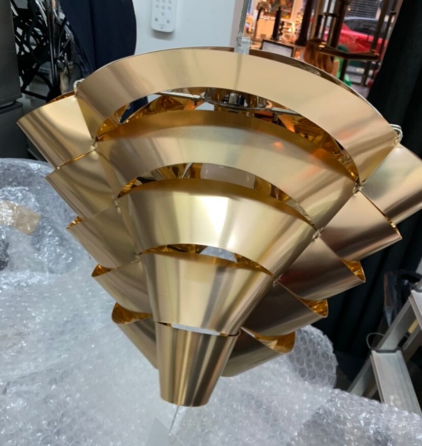 Pendant lamp Max Sauze Auriga - gold