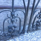 Pair of old wrought iron grid