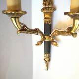 Empire wall lamp in bronze h20 cm