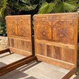 Paire de Lits Style Art Nouveau