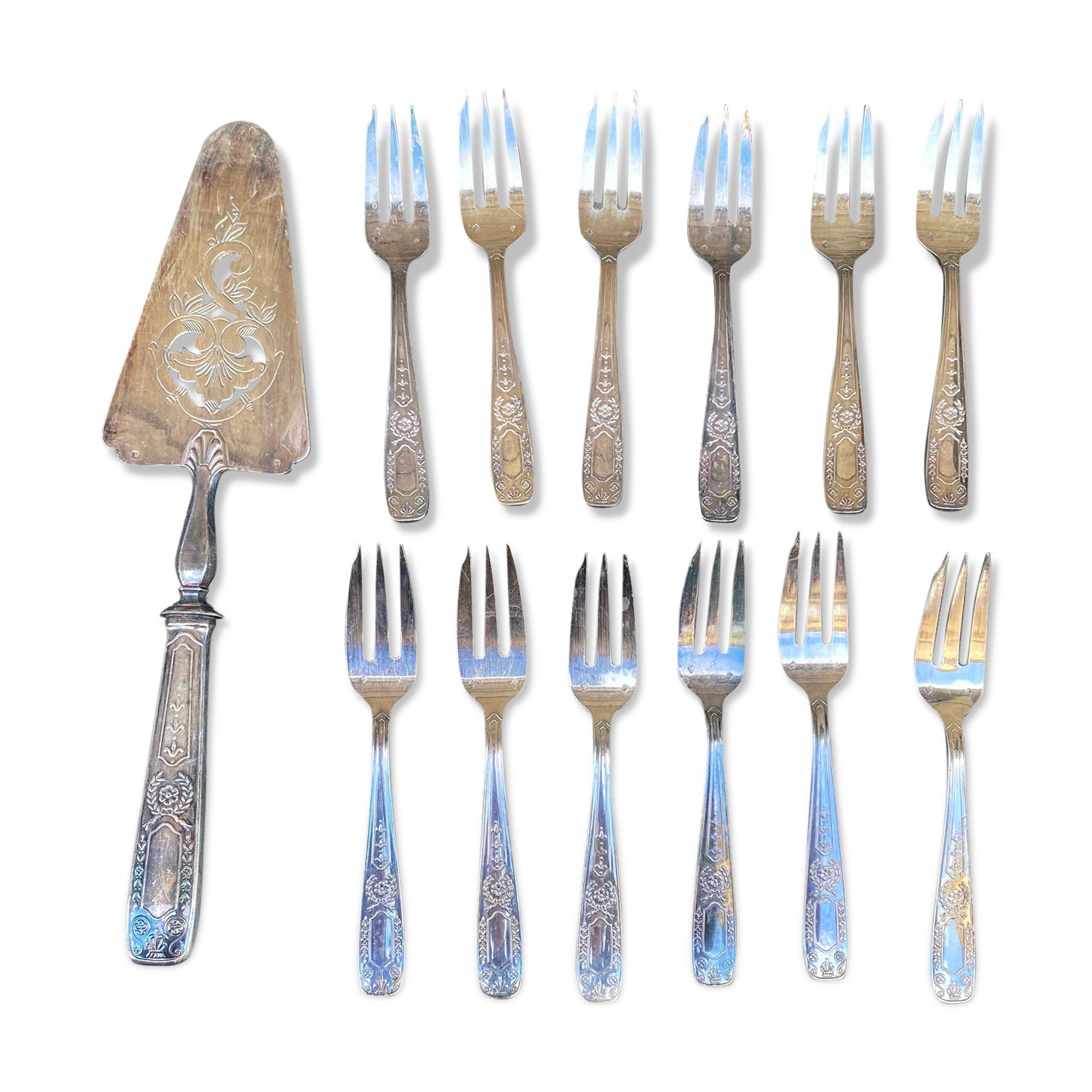 Dessert cutlery service, cake shovel