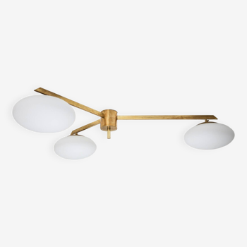 Trienale Ceiling Light in Brass