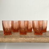 6 vintage “art deco” Rosaline glasses
