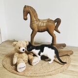 Wooden rocking horse
