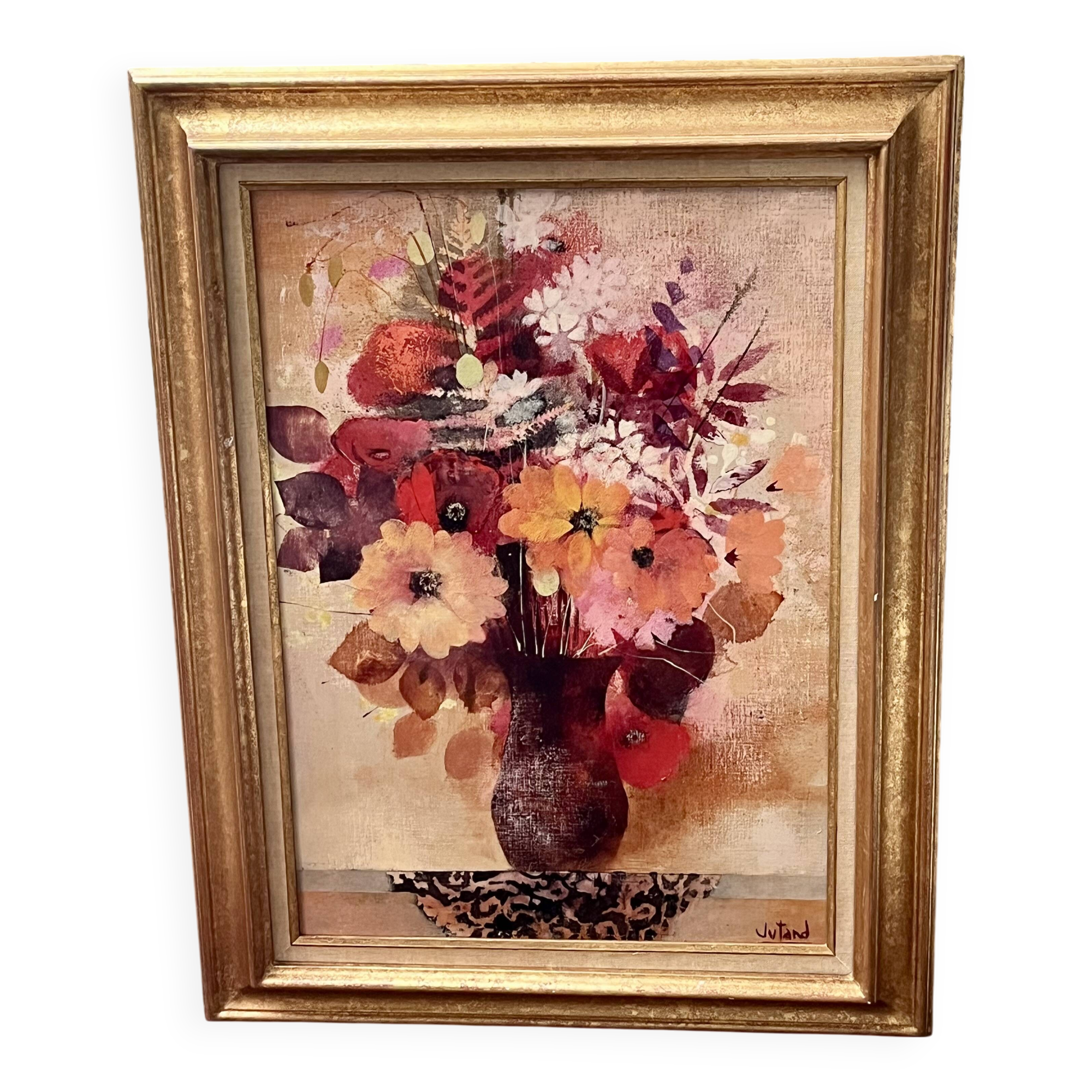 Signed oil painting - Pierre Jutand - Still life