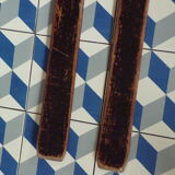 Pair of vintage wooden skis