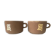 2 cups vintage sandstone
