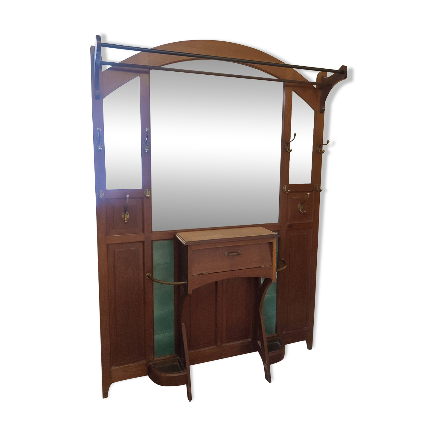 Large Art Deco coat rack