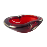 Large Murano Sommerso Glass Bowl or Catch-All / Vide Poche, Italy, 1960s