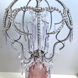 Lampshade hat chandelier pendant ceiling light decorative lamp with pearls and tassels