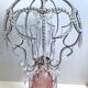 Lampshade hat chandelier pendant ceiling light decorative lamp with pearls and tassels