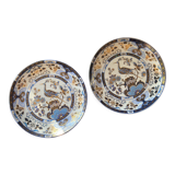 Peacock pattern porcelain plates