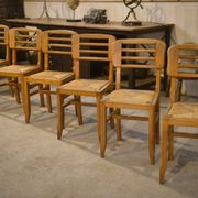 Set of 6 Pierre Cruège chairs from the 1950s.