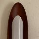 Vintage Scandinavian teak surf wall lamp
