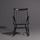 Fauteuil à bascule Illum Wikkelsø de N. Eilersen en noir