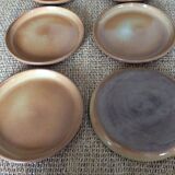 6 stoneware dessert plates