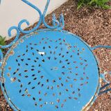 Old wrought iron garden furniture