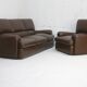 3-seater sofa and leather armchair, Steiner, France, circa 1970