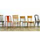 Lot de 6 chaises vintage depareillées