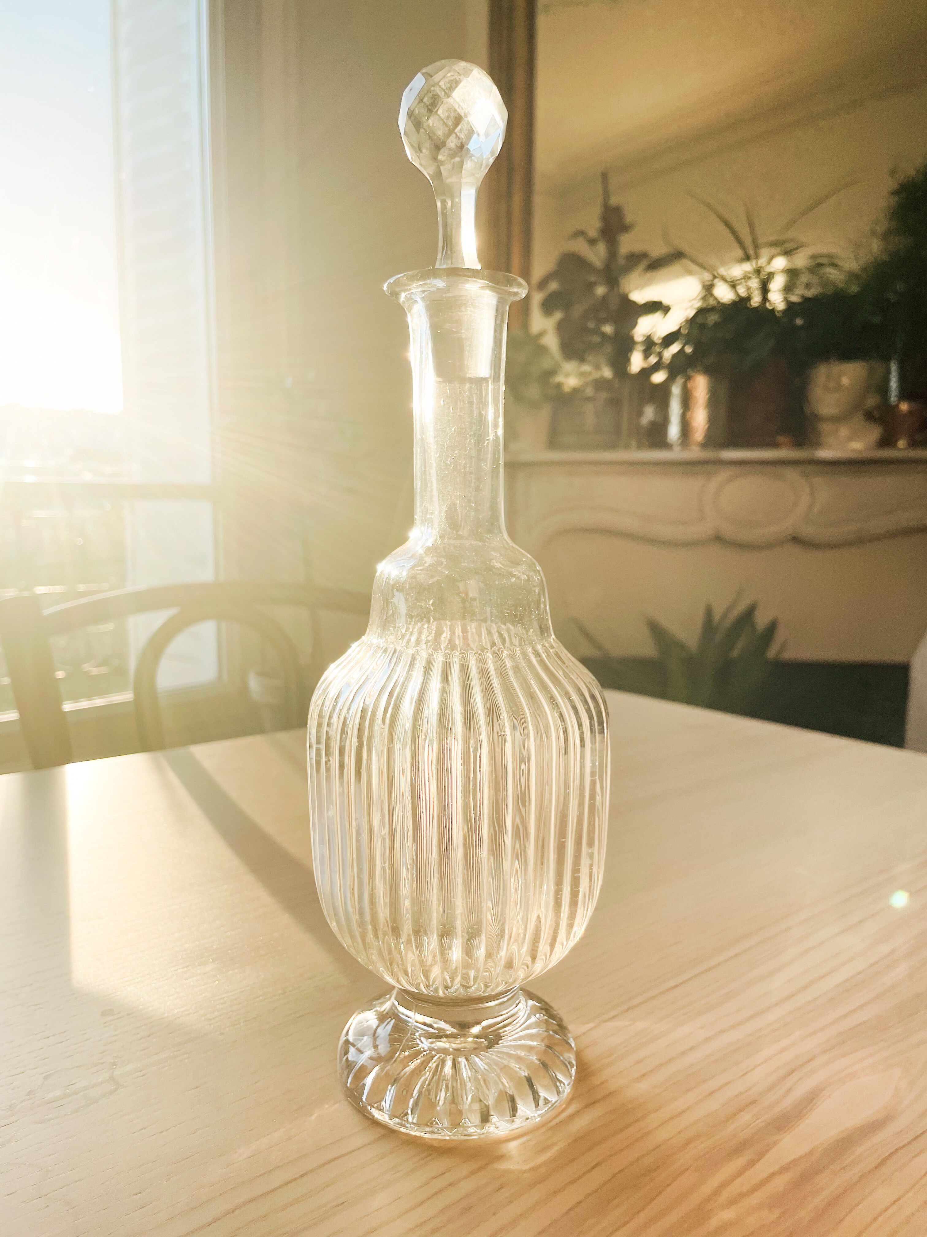 Vintage glass decanter