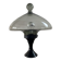 Vintage blown glass and metal lamp