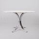 Round marble dining table, made in France, 1970-80.