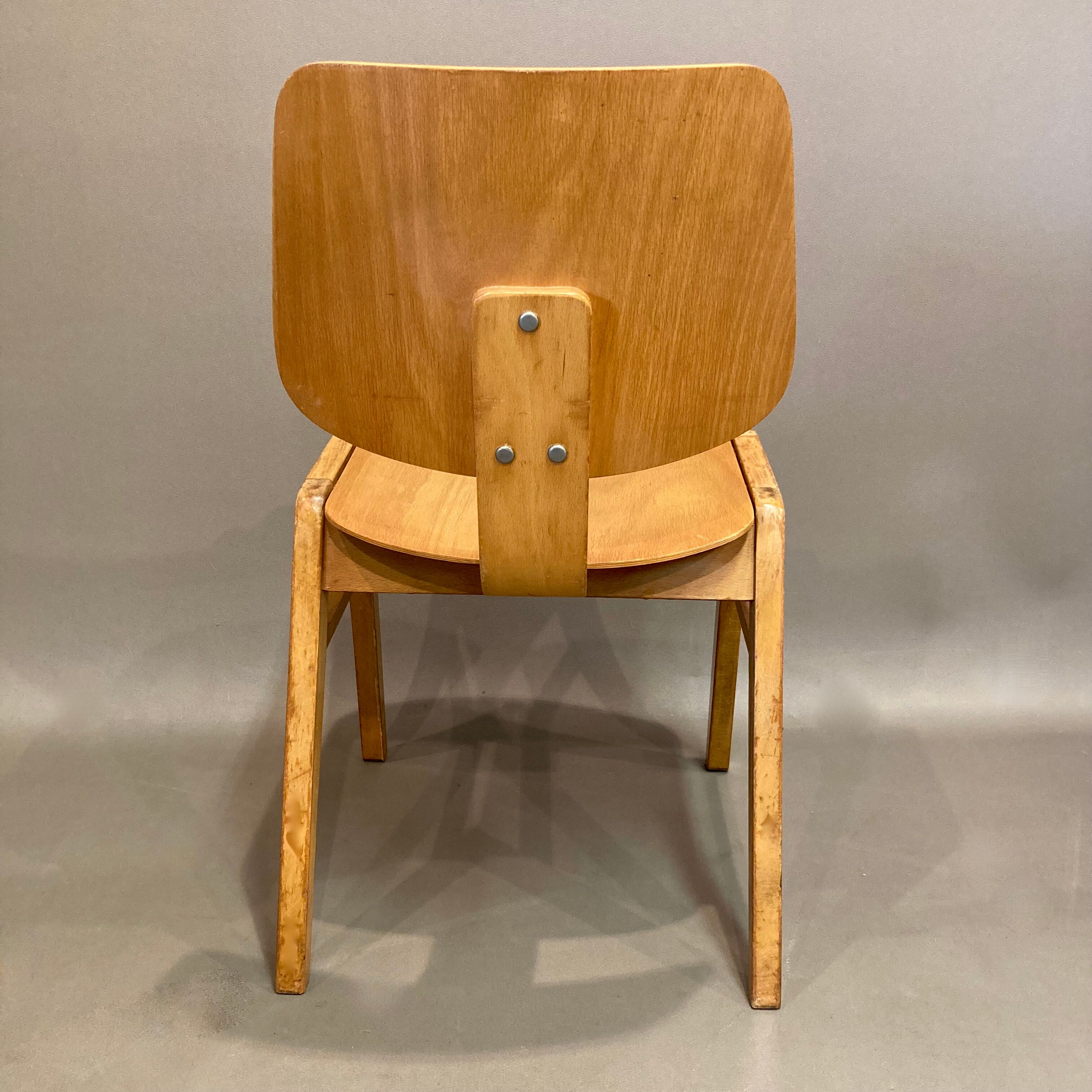 Suite of 4 design chairs by Egon Eiermann