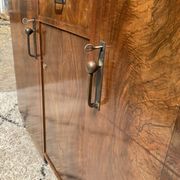 Vintage Art Deco walnut furniture from the 1940s-50s.