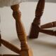 Modern Danish, a pair of tripod stools, seats reupholstered in lambswool, 1950s.