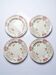 4 antique dessert plates Longchamp Daisies earthenware
