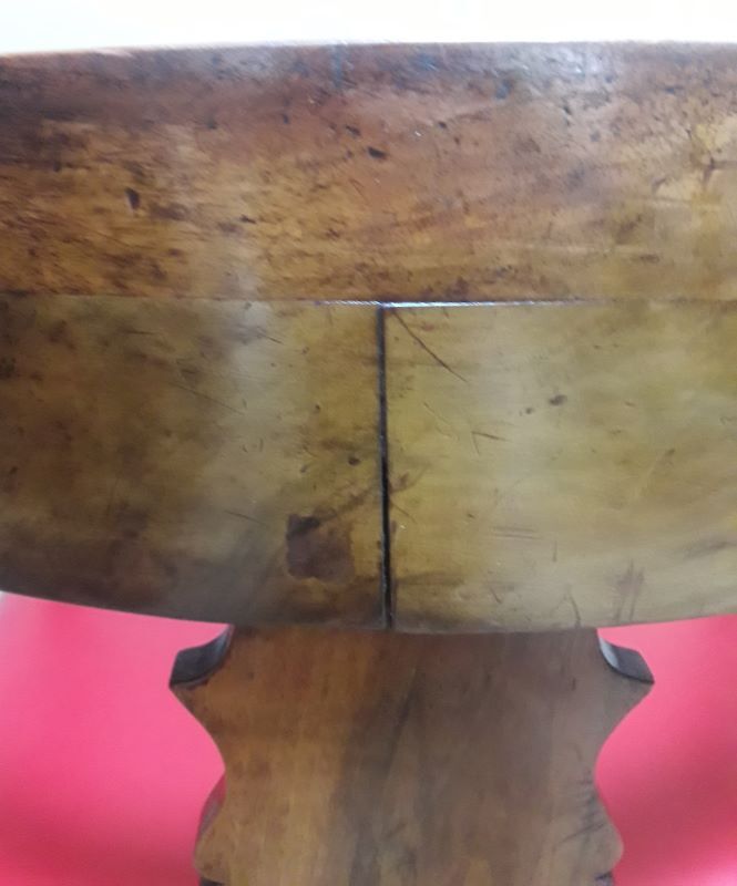 19th century solid walnut office chair