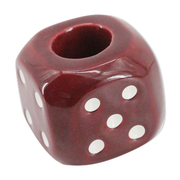 Ceramic dump candlestick