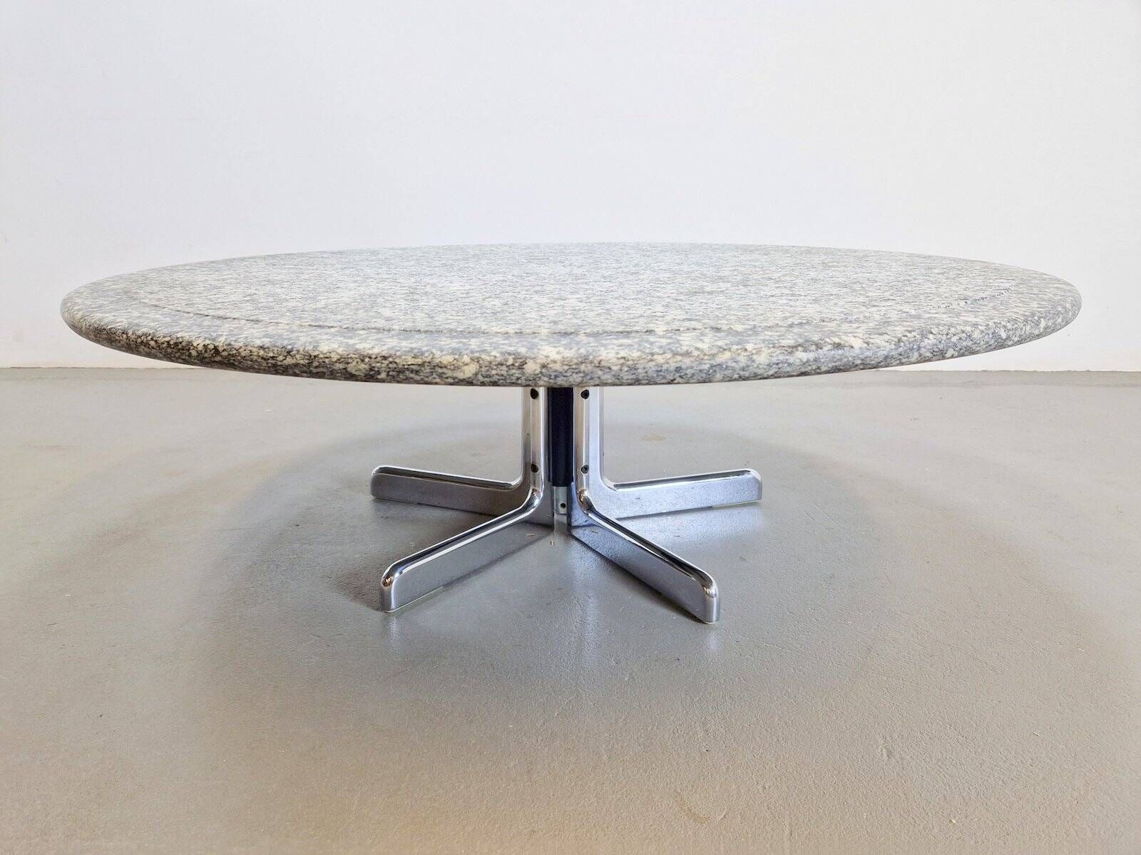 Round Granite Coffee Table by Ammannati & Vitelli for Bruno Brunati, Italy, 1970s