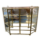Brass wall display case