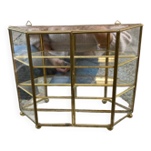 Brass wall display case